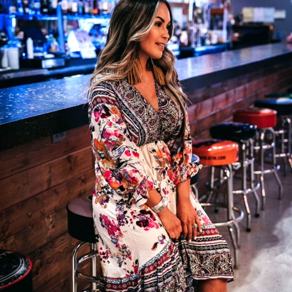 SECRET GARDEN HI LOW DRESS TSW